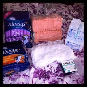 Postpartum bundled pads. SOLD